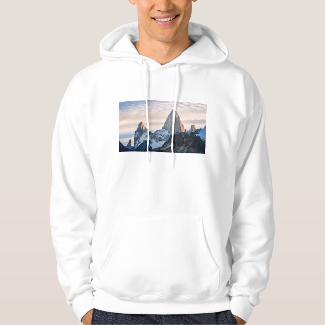 Veste À Capuche Coucher du soleil et nuages au-dessus de Mt (Devant)