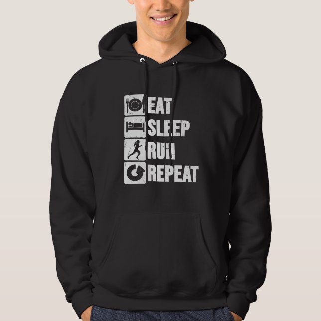 Veste À Capuche Coup de sommeil de l'alimentation à travers le pay (Devant)
