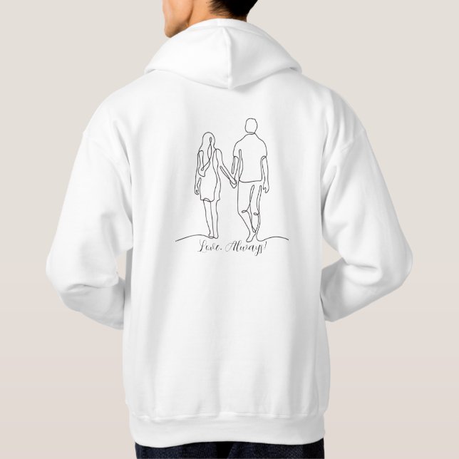 Veste À Capuche Couple Hoodie (Dos)