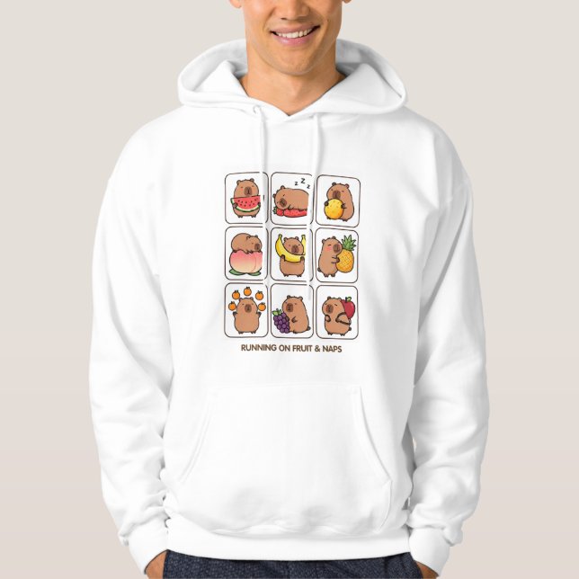 Veste À Capuche Courir sur des Fruits & Siestes – Collection de Fr (Devant)