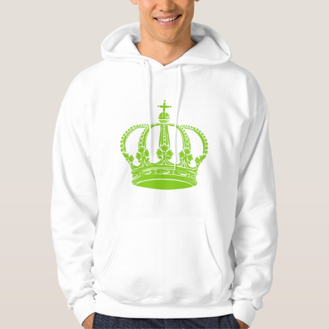 Veste À Capuche Couronne royale 02 - Martian Green (Devant)
