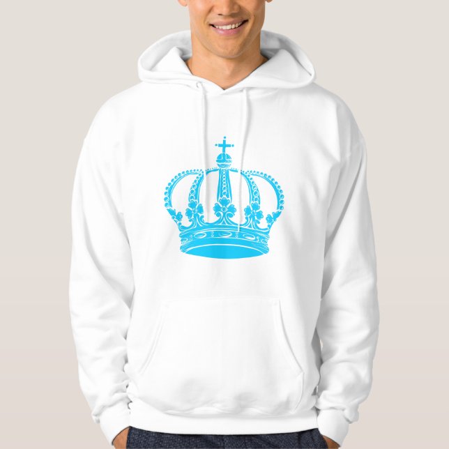 Veste À Capuche Couronne royale 02 - Sky (Devant)