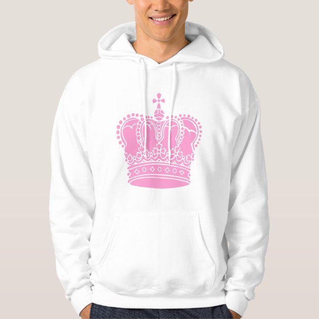 Veste À Capuche Couronne royale - Rose (Devant)