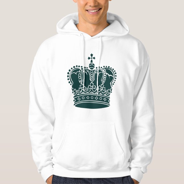 Veste À Capuche Couronne royale - Vert foncé (Devant)