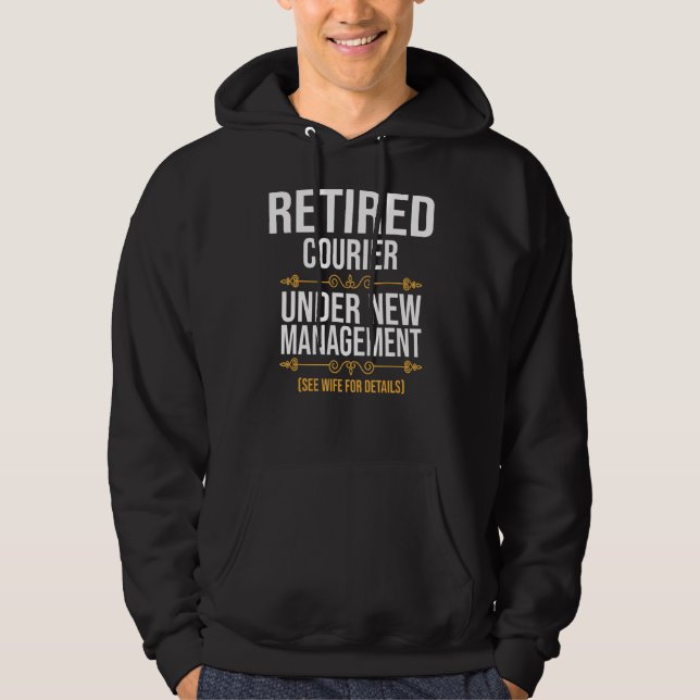 Veste À Capuche Courrier À La Retraite Sous Nouvelle Gestion (Devant)