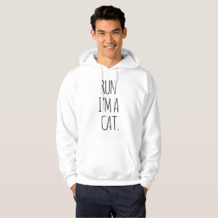 VESTE À CAPUCHE COURS JE SUIS UN CHAT CHANDAIL