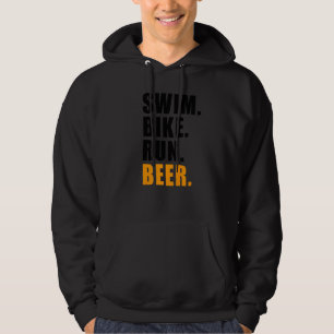 Veste À Capuche Course à vélo de natation Bière Triathlète Triathl
