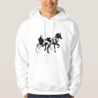 Course de chevaux de sport attelé