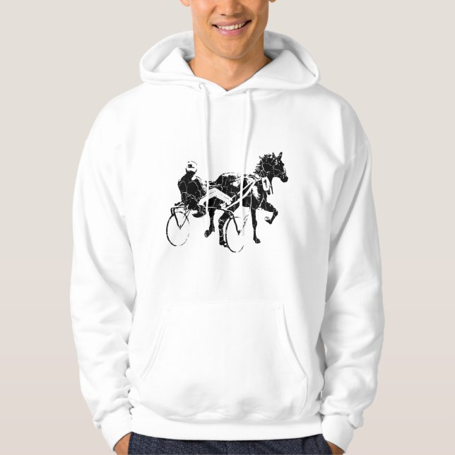 Veste À Capuche Course de chevaux de sport attelé (Devant)