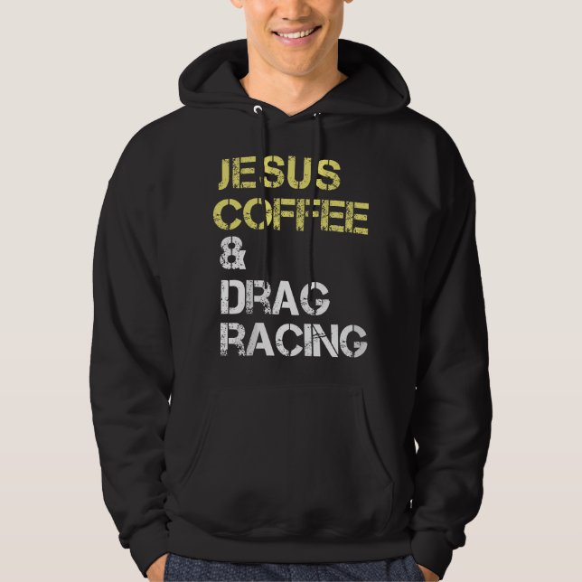 Veste À Capuche Course de Dragsters,Pour les amateurs de course de (Devant)