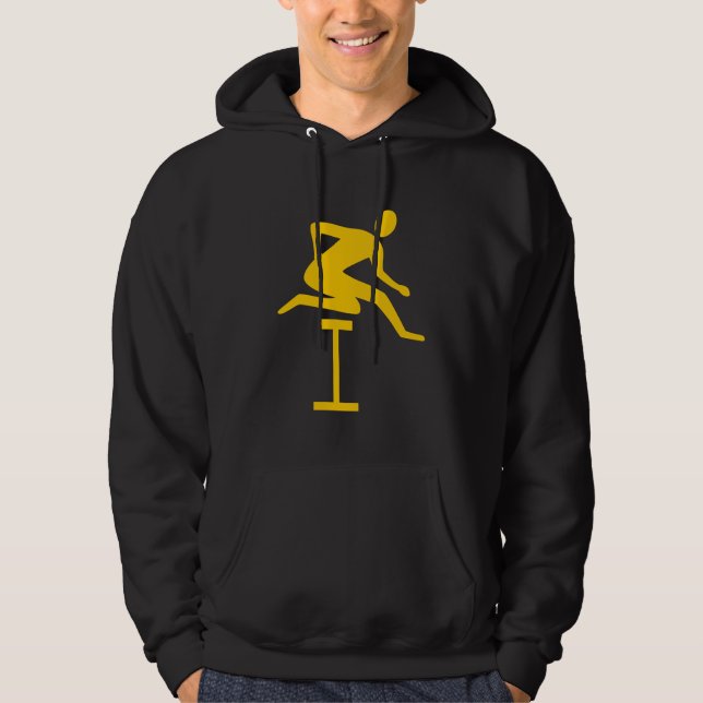 Veste À Capuche Course de haies - Ambre (Devant)