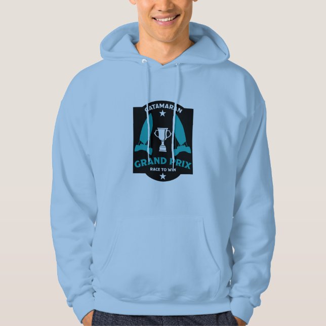 Veste À Capuche Course de voiliers à hydroptère (Devant)