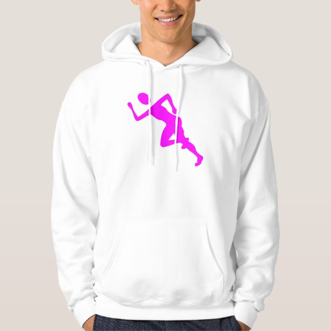 Veste À Capuche Course - Magenta (Devant)