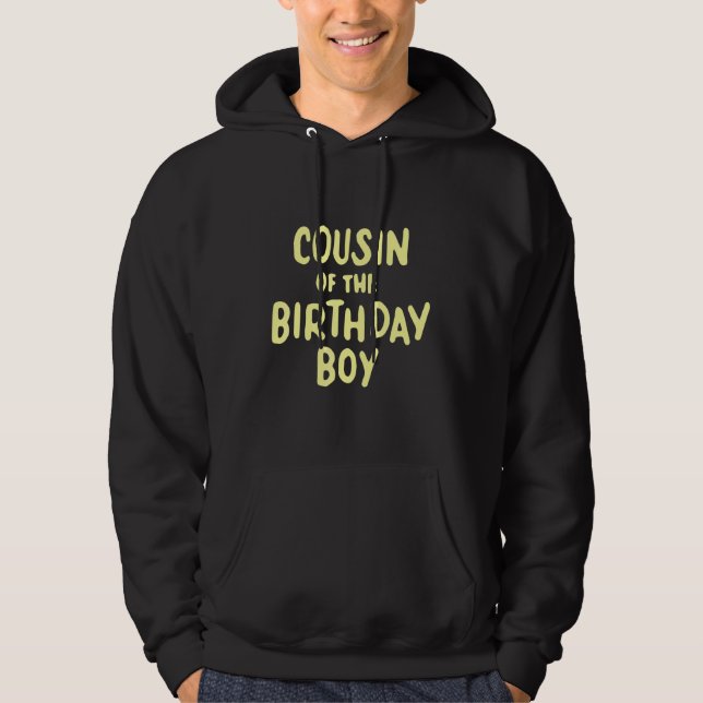 Veste À Capuche Cousin De L'Anniversaire Garçon Correspondant Fami (Devant)