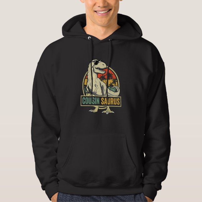 Veste À Capuche Cousinsaurus Rex Dinosaur Cousin Saurus Famille Ga (Devant)