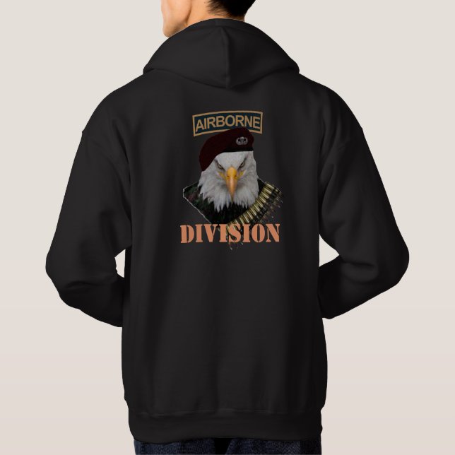 Veste À Capuche Couverture militaire d'aigle d'armée de Division (Dos)