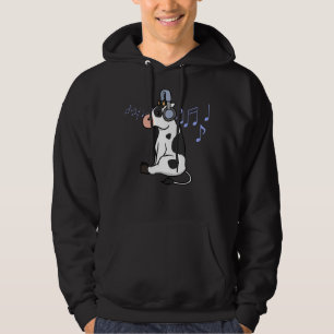 Veste À Capuche Cow Music Notes Musicien Clef Piano