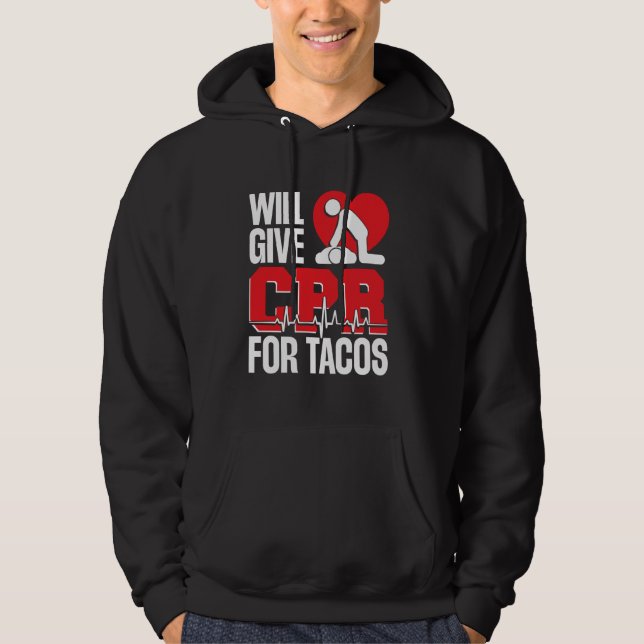Veste À Capuche CPR Funny Manikin CPR Visage Porte - clé CPR Instr (Devant)