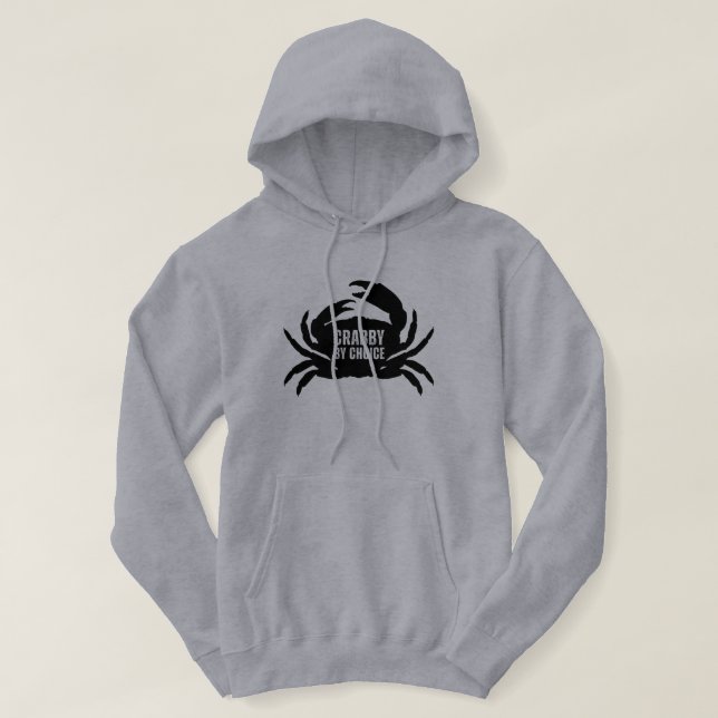 Veste À Capuche Crabeux par choix drôle de pêche (Design devant)
