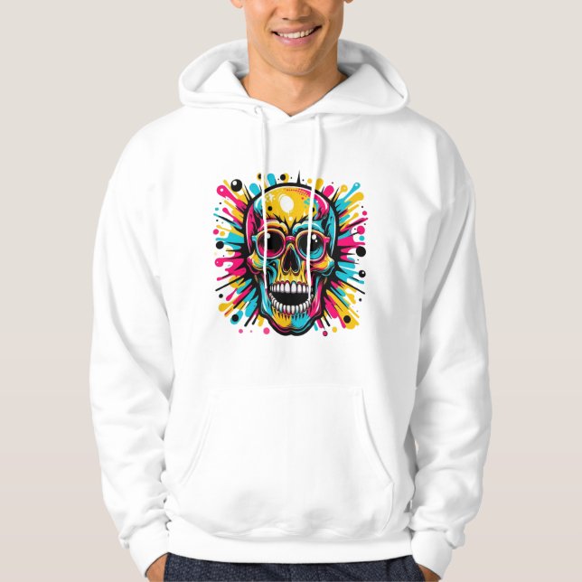 Veste À Capuche Crâne (Devant)