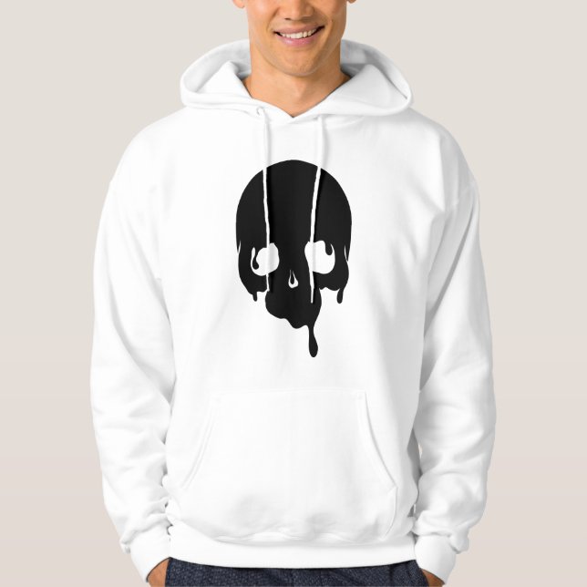 Veste À Capuche Crâne à goutte personnalisable (Devant)