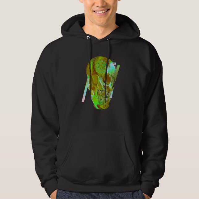Veste À Capuche Crâne de marais Grunge (Devant)