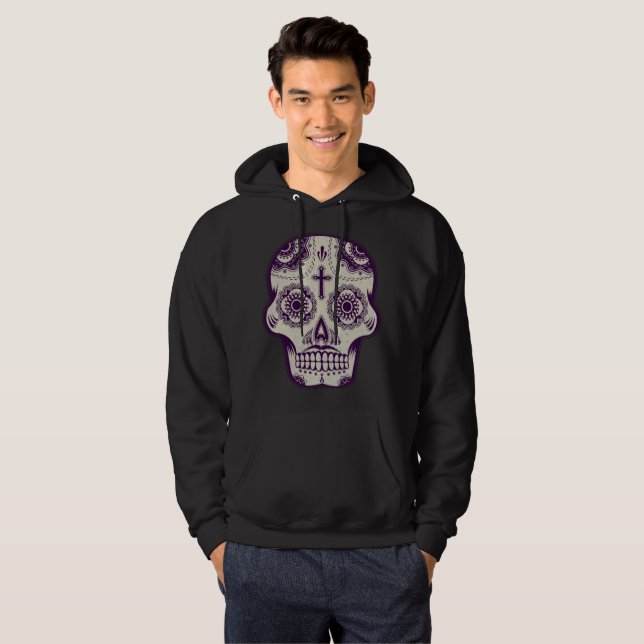 Veste À Capuche Crâne de sucre (Devant entier)