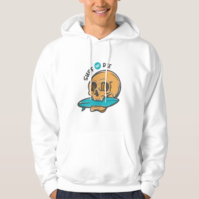 Veste À Capuche Crâne de surf (Devant)