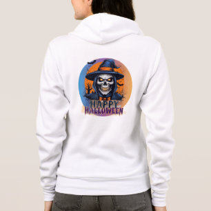 Veste À Capuche Crâne effrayant sorcière Halloween Art-88888