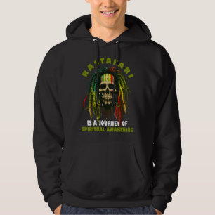 Veste À Capuche Crâne Rasta Dreadlocks Drapeau Éthiopien Reggae Ra