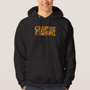 Veste À Capuche Crappie Fisherman Orange Camouflage Crappie Fisher