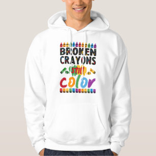 Veste À Capuche crayons cassés toujours couleur