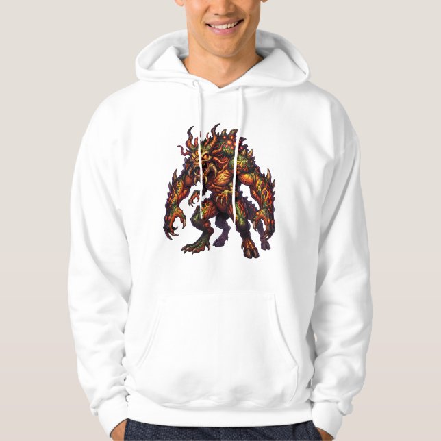 Veste À Capuche Créature bête infernale (Devant)