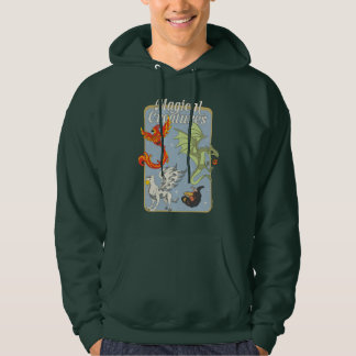 Veste À Capuche Créatures Magiques Graphisme Vintage