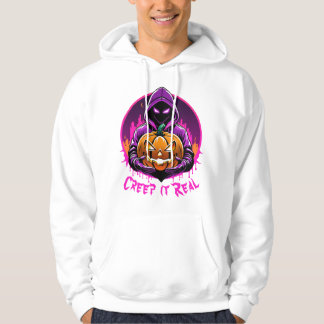 Veste À Capuche Creep it Real, Horreur Halloween illustration