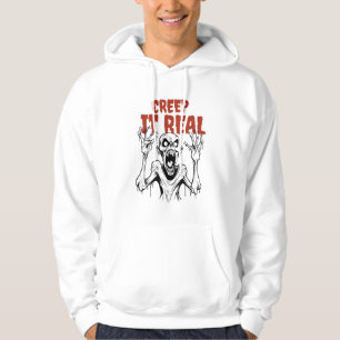 Veste À Capuche CREEP IT REAL : Horreur rétro Halloween esthétique
