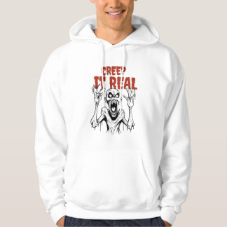 Veste À Capuche CREEP IT REAL : Horreur rétro Halloween esthétique