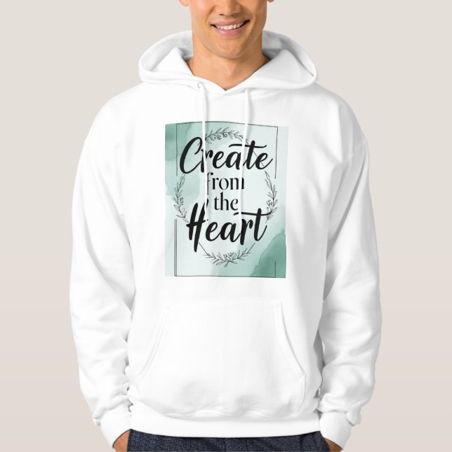 Veste À Capuche Créer avec le cœur 2 (Devant)