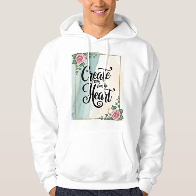Veste À Capuche Créer avec tout son cœur 3 (Devant)