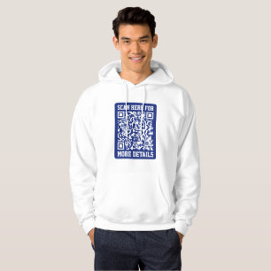 Veste À Capuche Créer un code QR analysable Bleu marine (modifia
