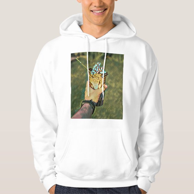 Veste À Capuche crème glacée froide cool (Devant)