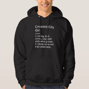 Veste À Capuche Crescent City Girl Ca California Funny City Home R