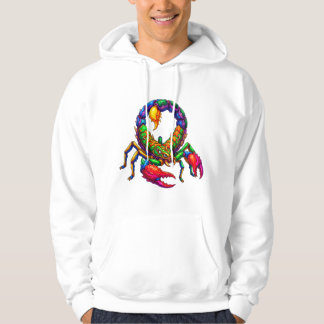 Veste À Capuche Crête de Scorpion à Spectre Néon