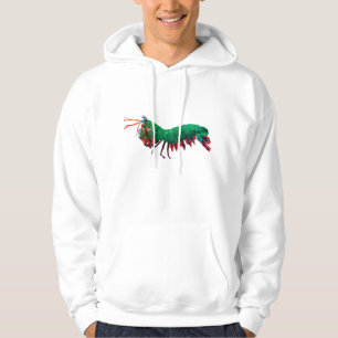 Veste À Capuche Crevette de mante géométrique de paon de triangle
