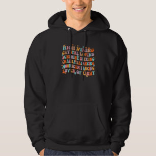 Veste À Capuche Cristal d'Amour de Haute Vibration Cherchant la Lu