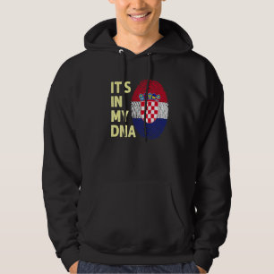 Veste À Capuche Croatie Dans Mon Adn Drapeau Croate Équipe Croatie