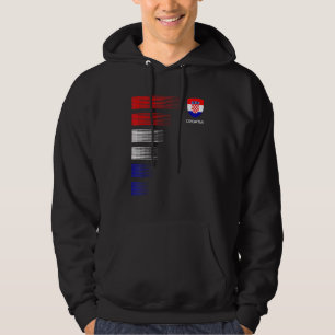 Veste À Capuche Croatie Drapeau Emblème Patriotique Croate Pr