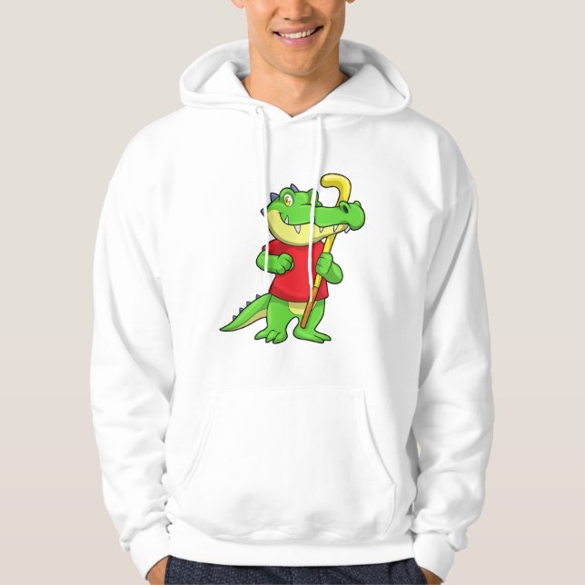Veste À Capuche Crocodile à Field hockey avec bâton (Devant)