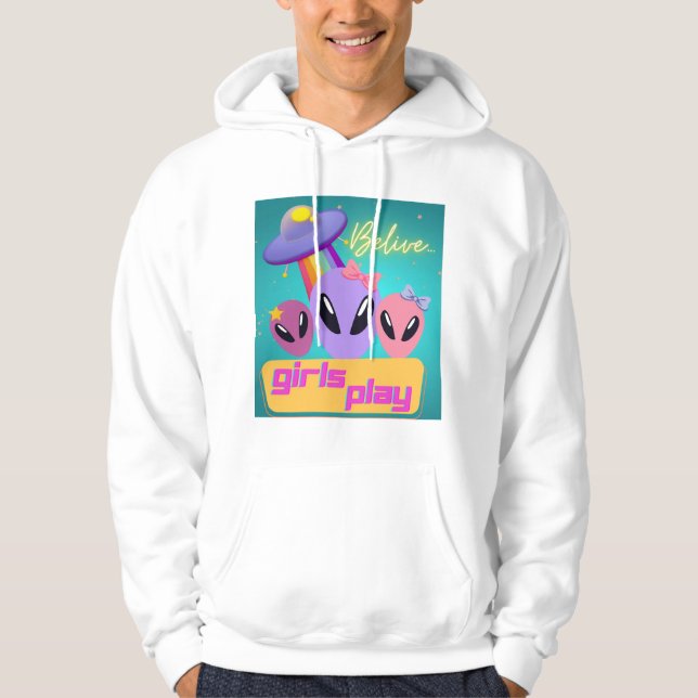 Veste À Capuche croire que les filles jouent (Devant)