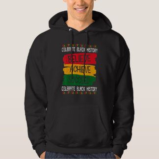 Veste À Capuche Croire Réussir Réussir Fier Africain Mois de l'his